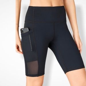 Fabletics Black High Rise Bike Shorts Size XS
